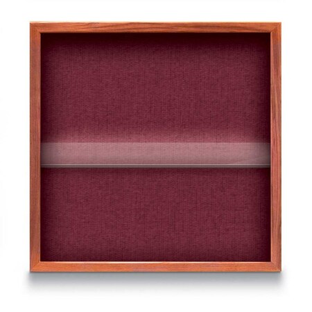 United Visual Products Outdoor Enclosed Combo Board, 48"x36", Satin Frame/Wht Porc & Dk Spruce UVCB4836OD-WHTPORC-DRKSPR